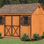 10x12 Wood A-frame Shed