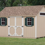10x12 Wood A-frame Shed
