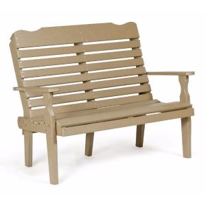 4 foot curve back bench