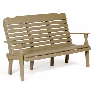 5 foot curve back bench