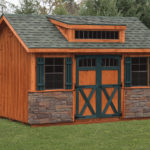 Cabin Board n Batton w Stone 10x12